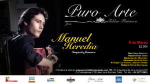 Cartel de Manuel Heredia en el II Festival Flamenco Puro Arte Jerez